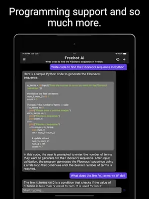 Freebot AI - Smartest Chat Bot android App screenshot 0