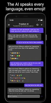 Freebot AI - Smartest Chat Bot android App screenshot 9