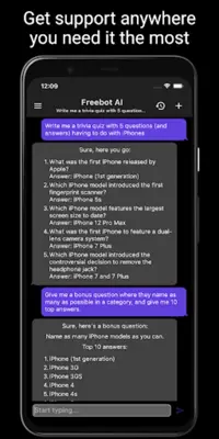 Freebot AI - Smartest Chat Bot android App screenshot 10