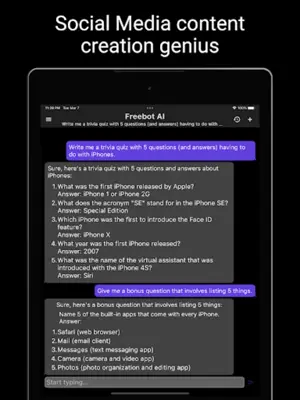 Freebot AI - Smartest Chat Bot android App screenshot 5